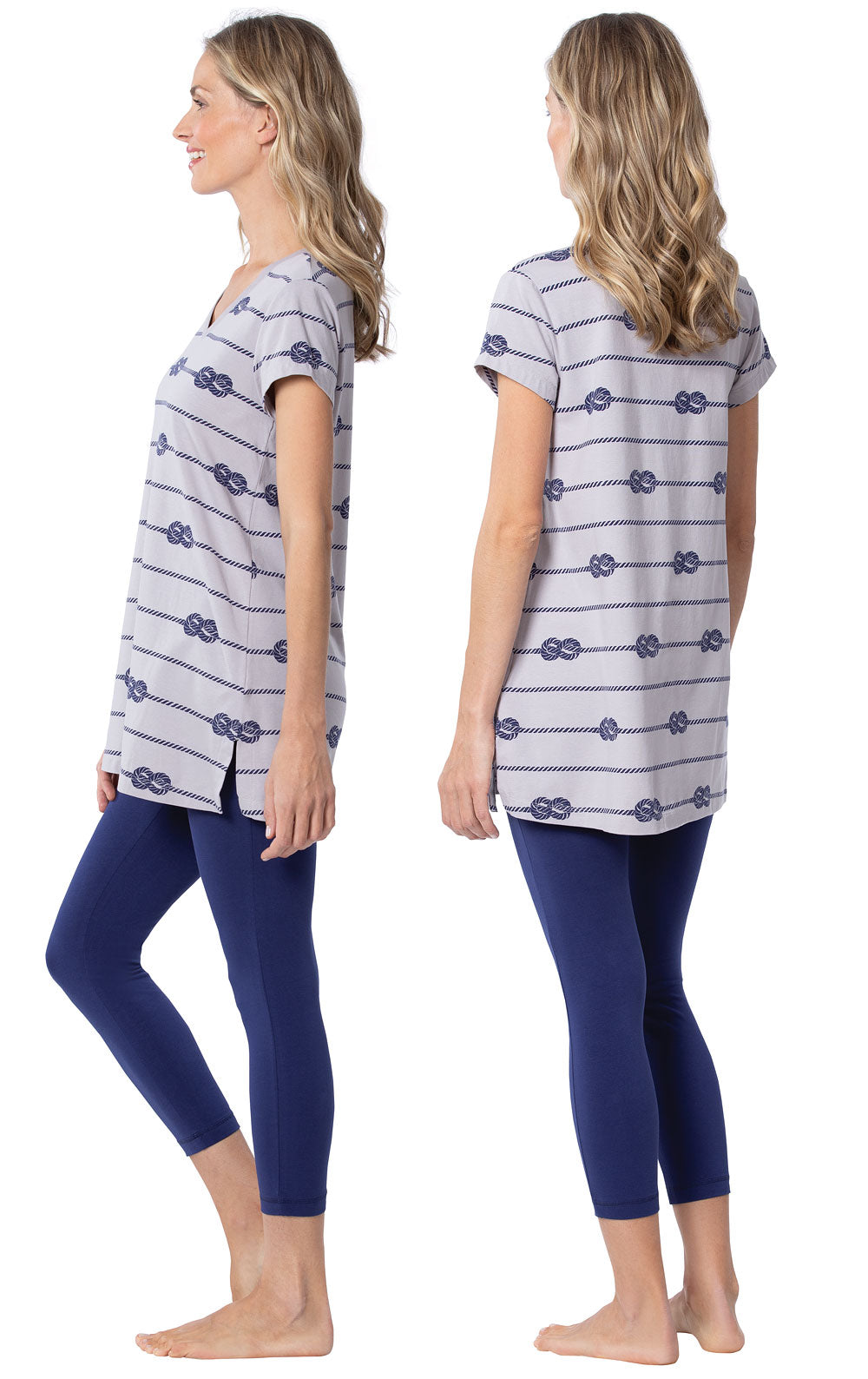 Addison Meadow Short Sleeve Legging Pajamas - Final Sale