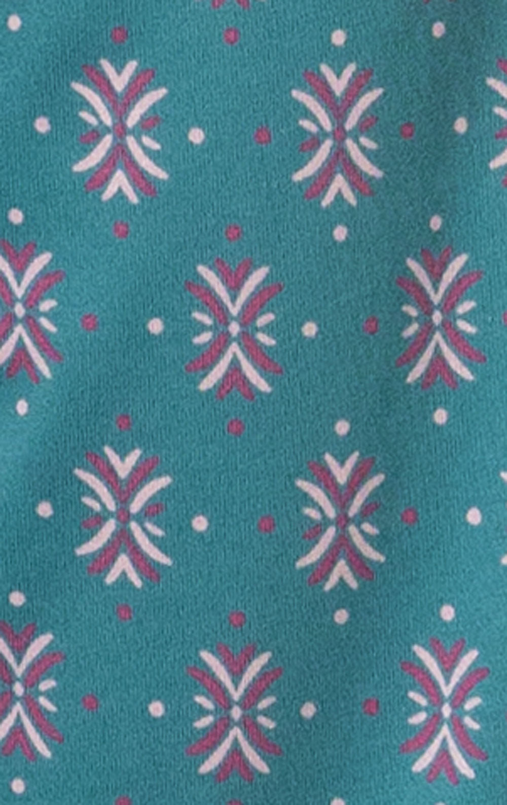 Teal Foulard Pocket Tee Capri Pajamas