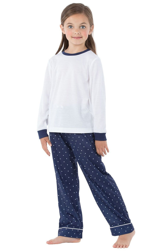 Classic Polka-Dots Pullover Unisex Kids Pajamas