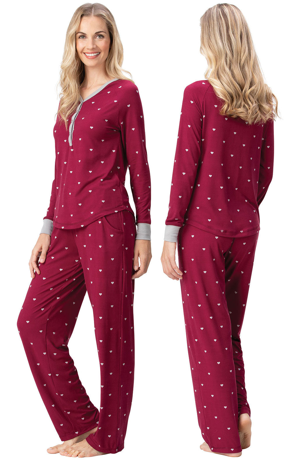 Addison Meadow Whisper Knit Henley Pajamas  - Final Sale