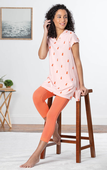 Addison Meadow Short Sleeve Legging Pajamas  - Final Sale