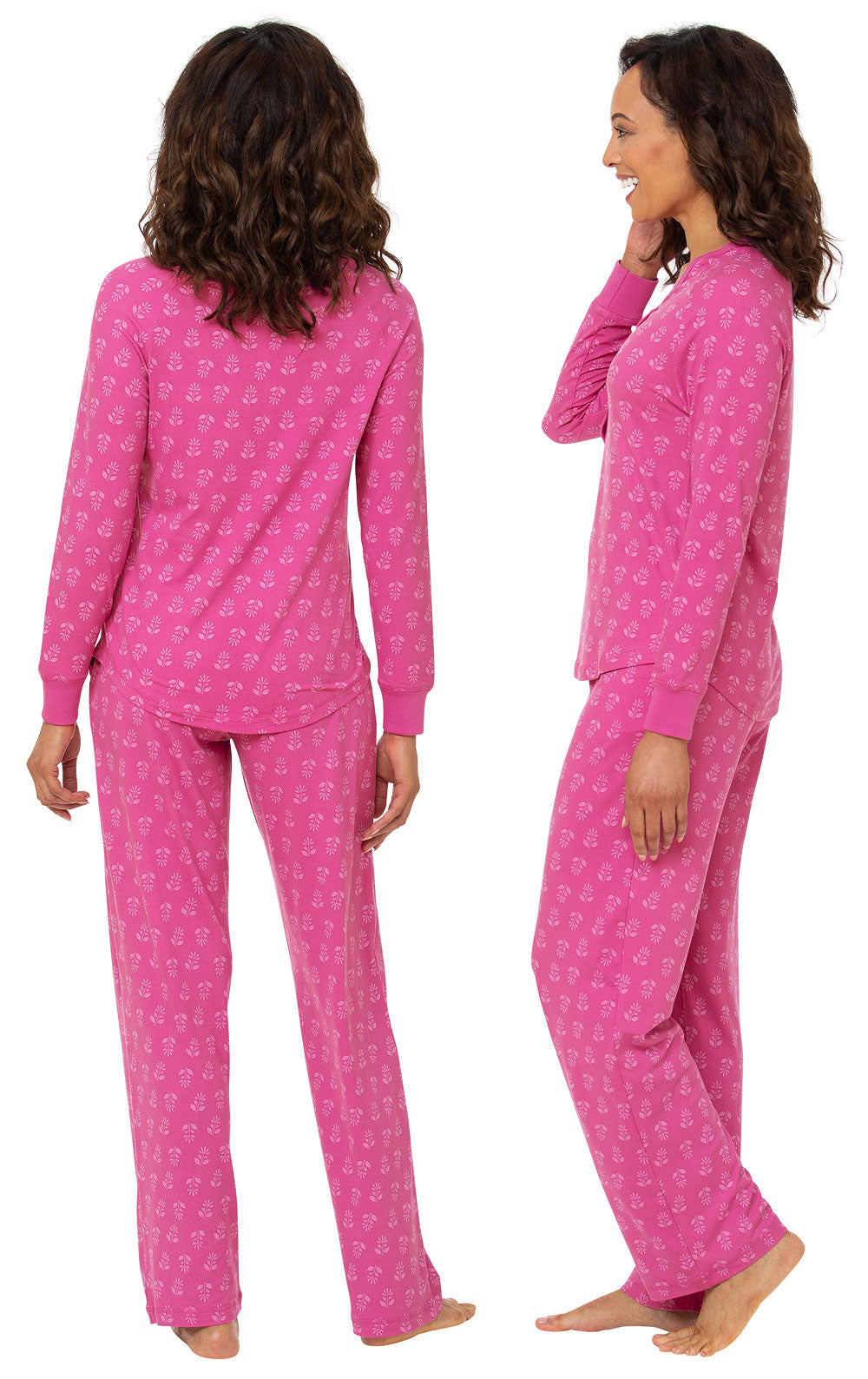 Addison Meadow Whisper Knit Henley Pajamas  - Final Sale