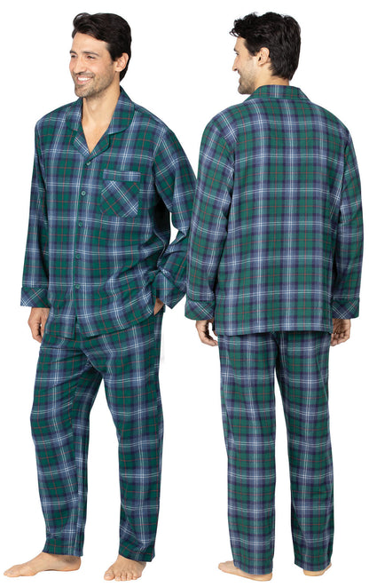 Heritage Plaid Button-Front Men's Pajamas