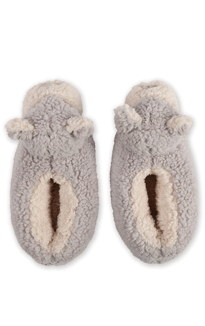 Sherpa Fleece Puppy Adult Slippers- Final Sale
