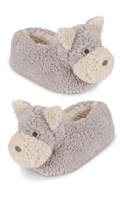 Sherpa Fleece Puppy Adult Slippers- Final Sale