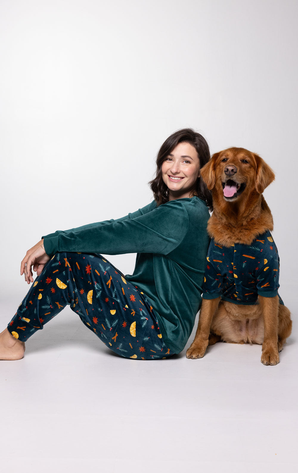 Holiday Garland Matching Pet & Owner Pajamas
