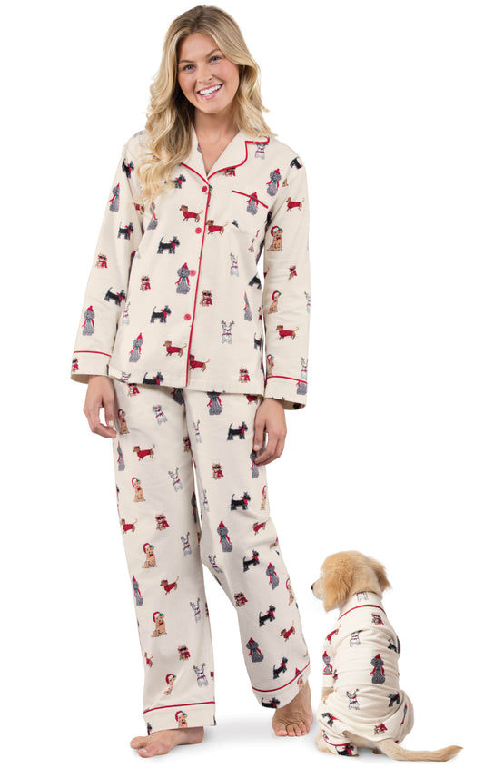 Christmas Dogs Flannel Matching Pet & Owner Pajamas