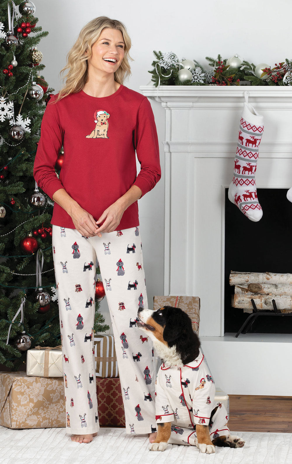 Christmas Dogs Flannel Matching Pet & Owner Pajamas