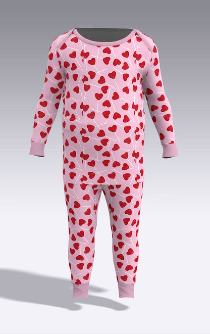 Lollipop Hearts Infant Pajamas