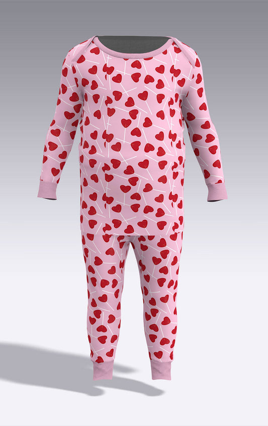 Lollipop Hearts Infant Pajamas