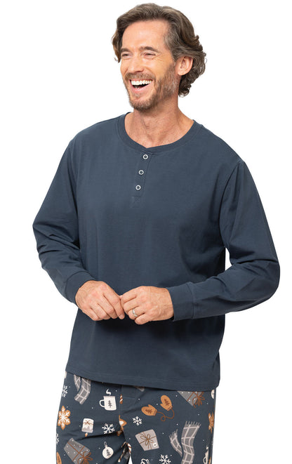 Sweet Comforts Henley Men's Pajamas