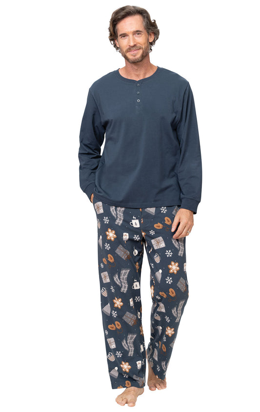 Sweet Comforts Henley Men's Pajamas