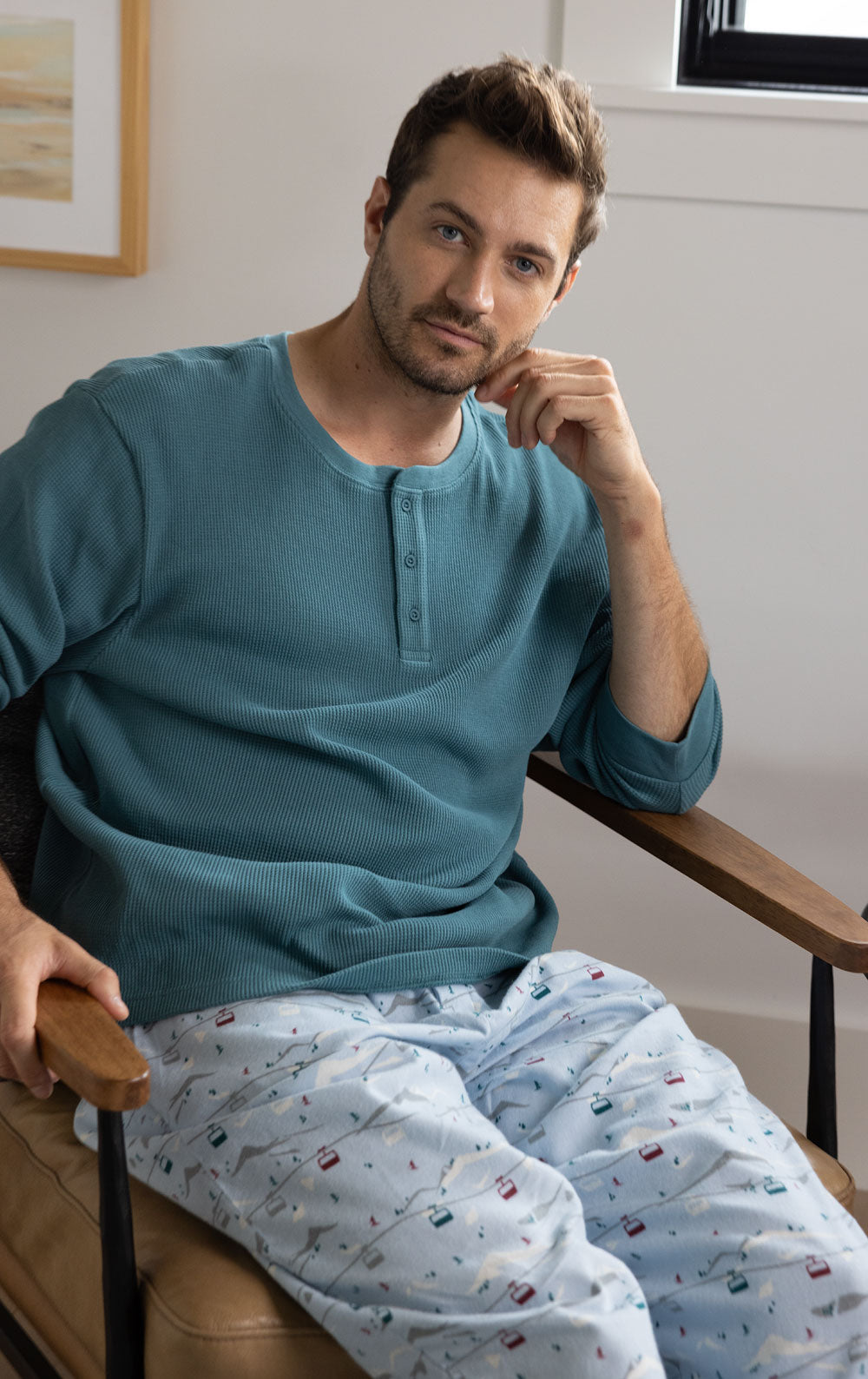 Apres Ski Flannel Men's Pajamas  