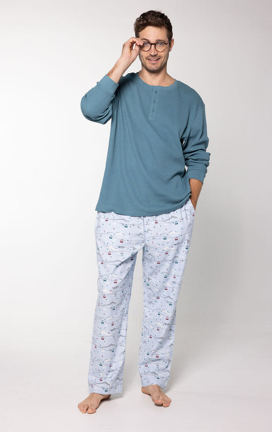 Apres Ski Flannel Men's Pajamas  