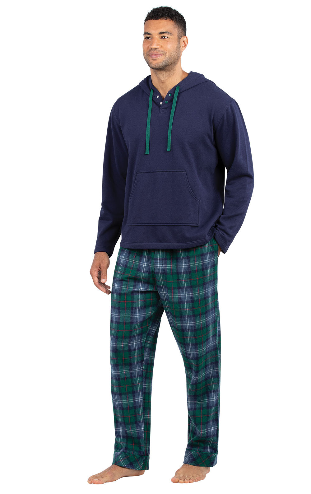 Heritage Plaid Hoodie Matching Couples Pajamas