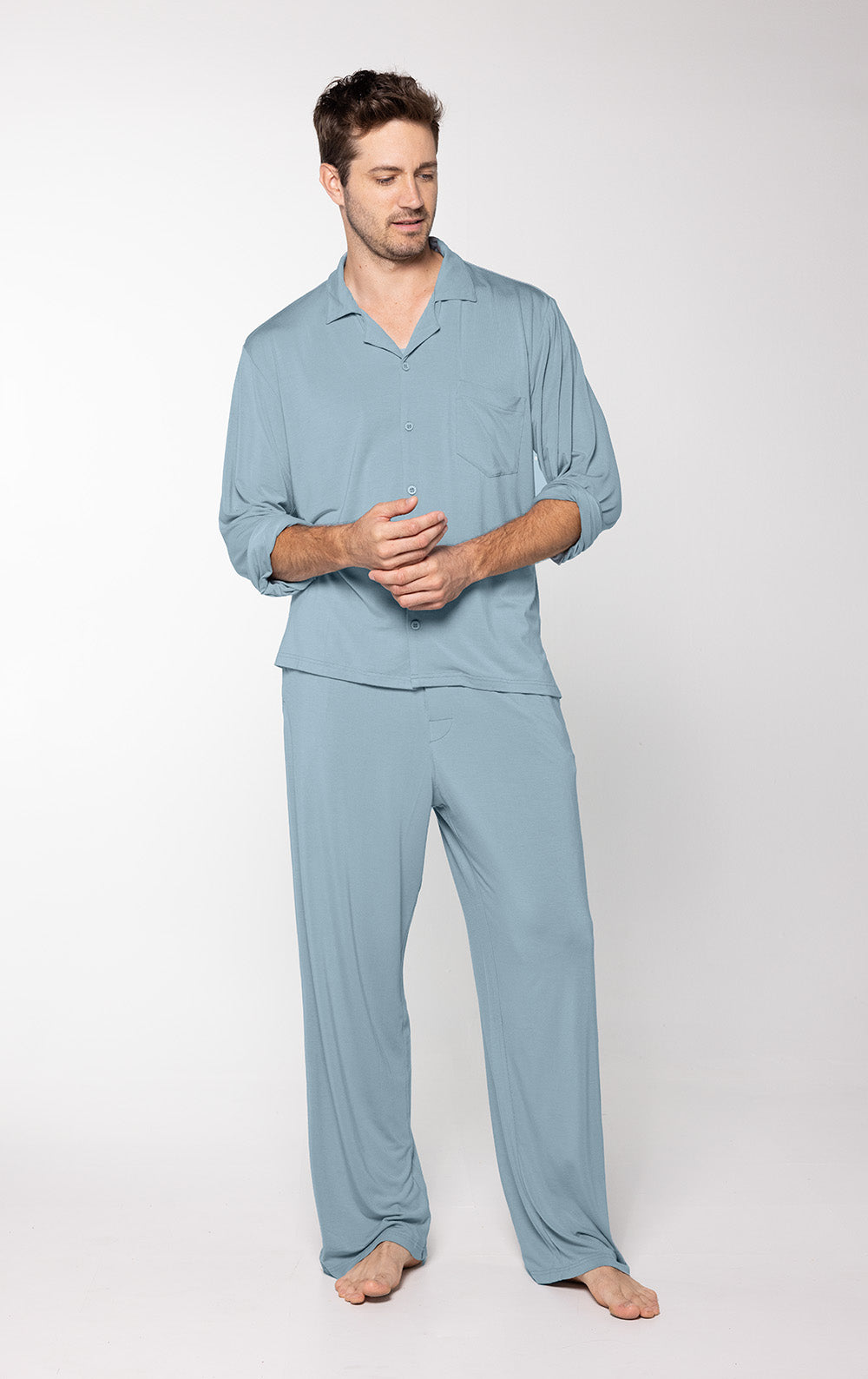 Men's Consciously Cozy Long Sleeve Button-Front