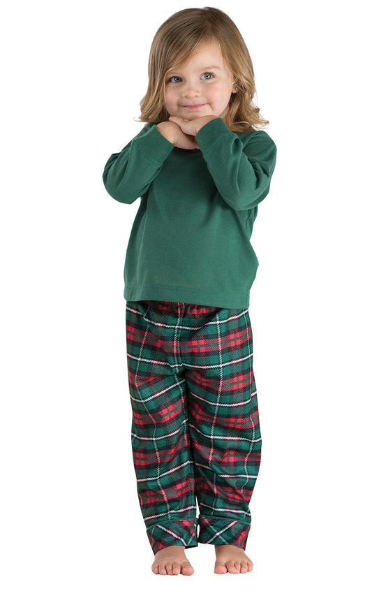 Christmas Plaid Toddler Pajamas