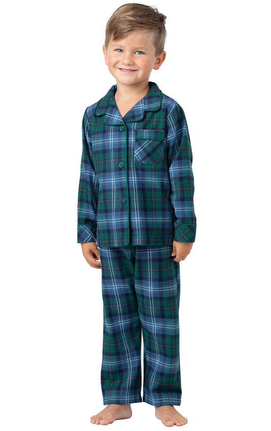 Heritage Plaid Button-Front Toddler Pajamas