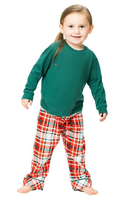 Modern Plaid Toddler Pajamas