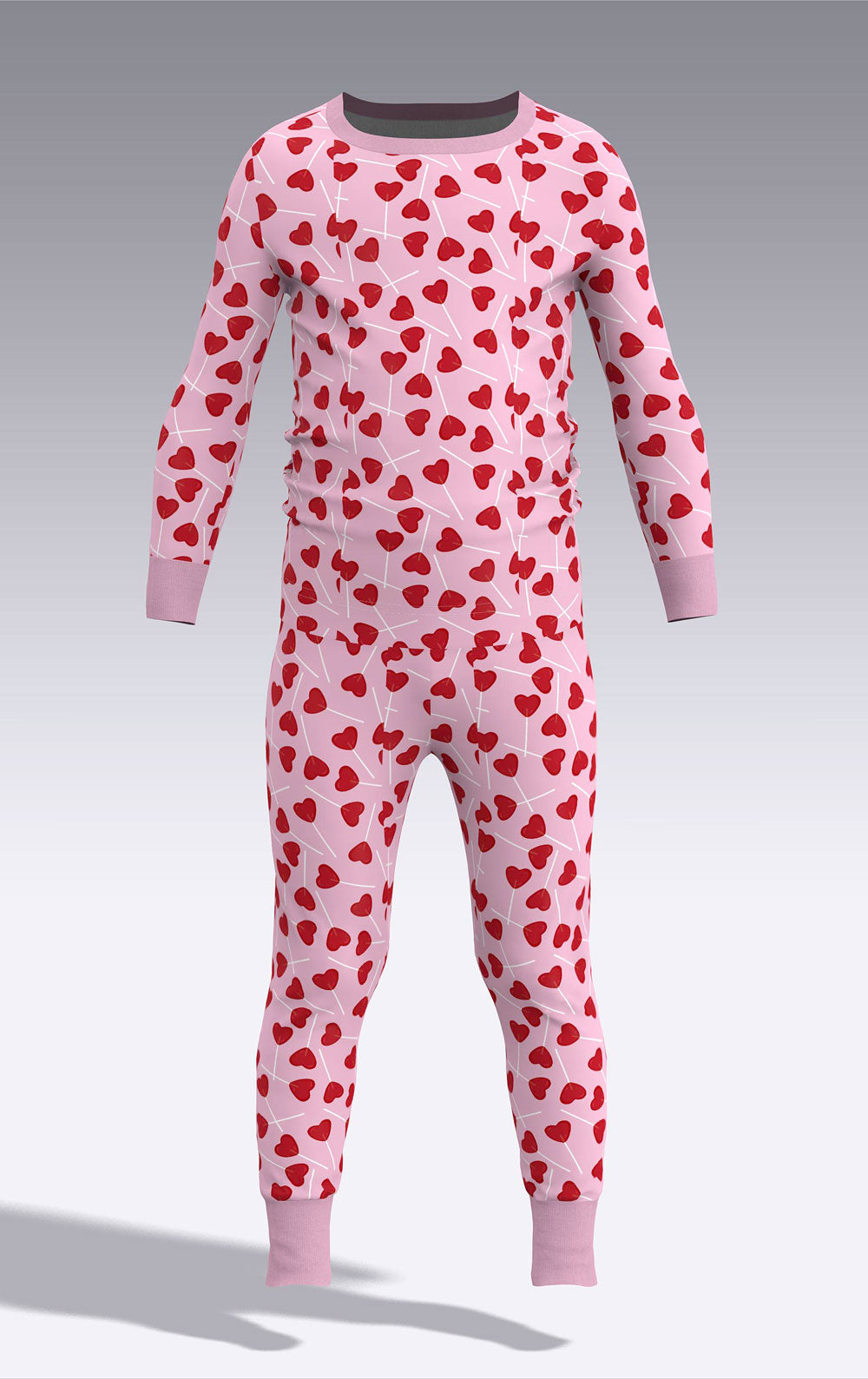 Lollipop Hearts Toddler Pajamas