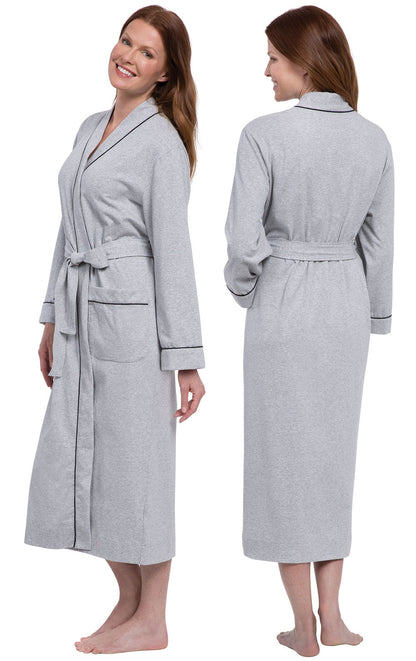 Solid Jersey Long Robe