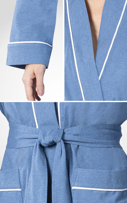 Solid Jersey Long Robe