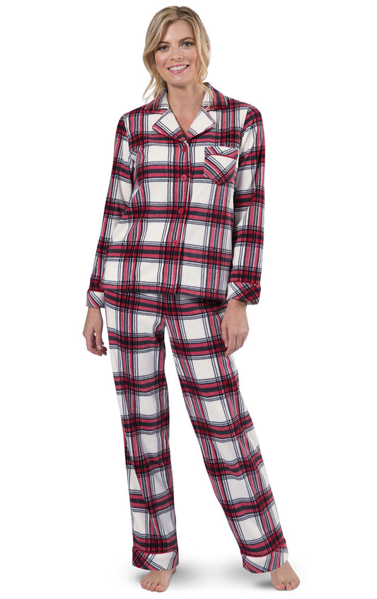 Fireside Fleece Button-Front Pajamas