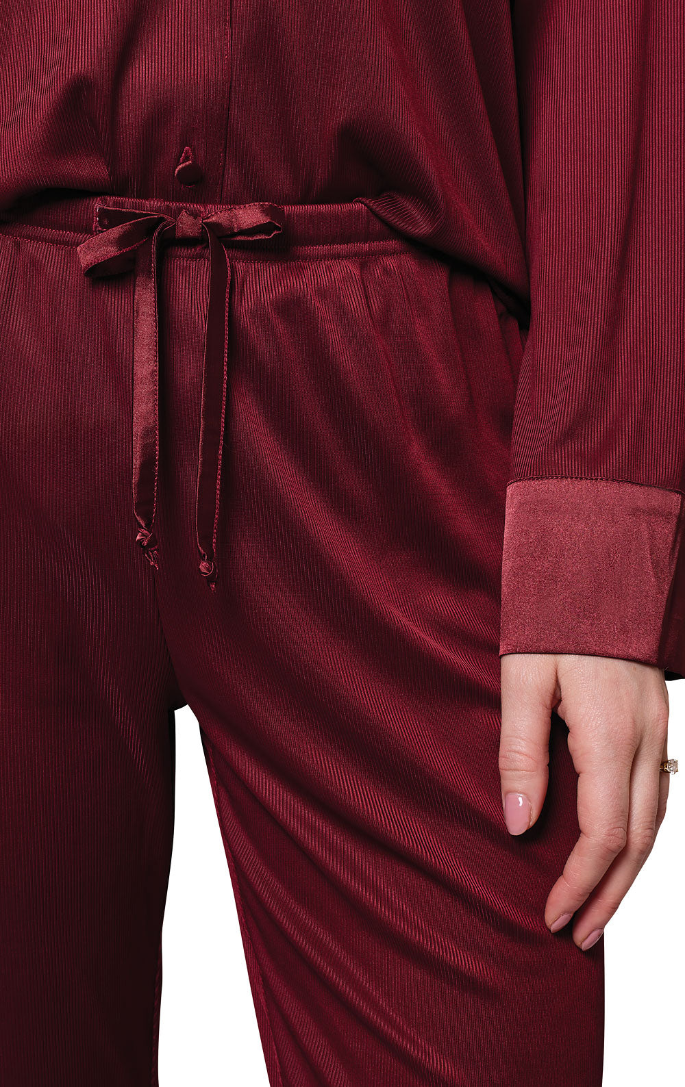 Luxe Satin Button-Front Pajamas
