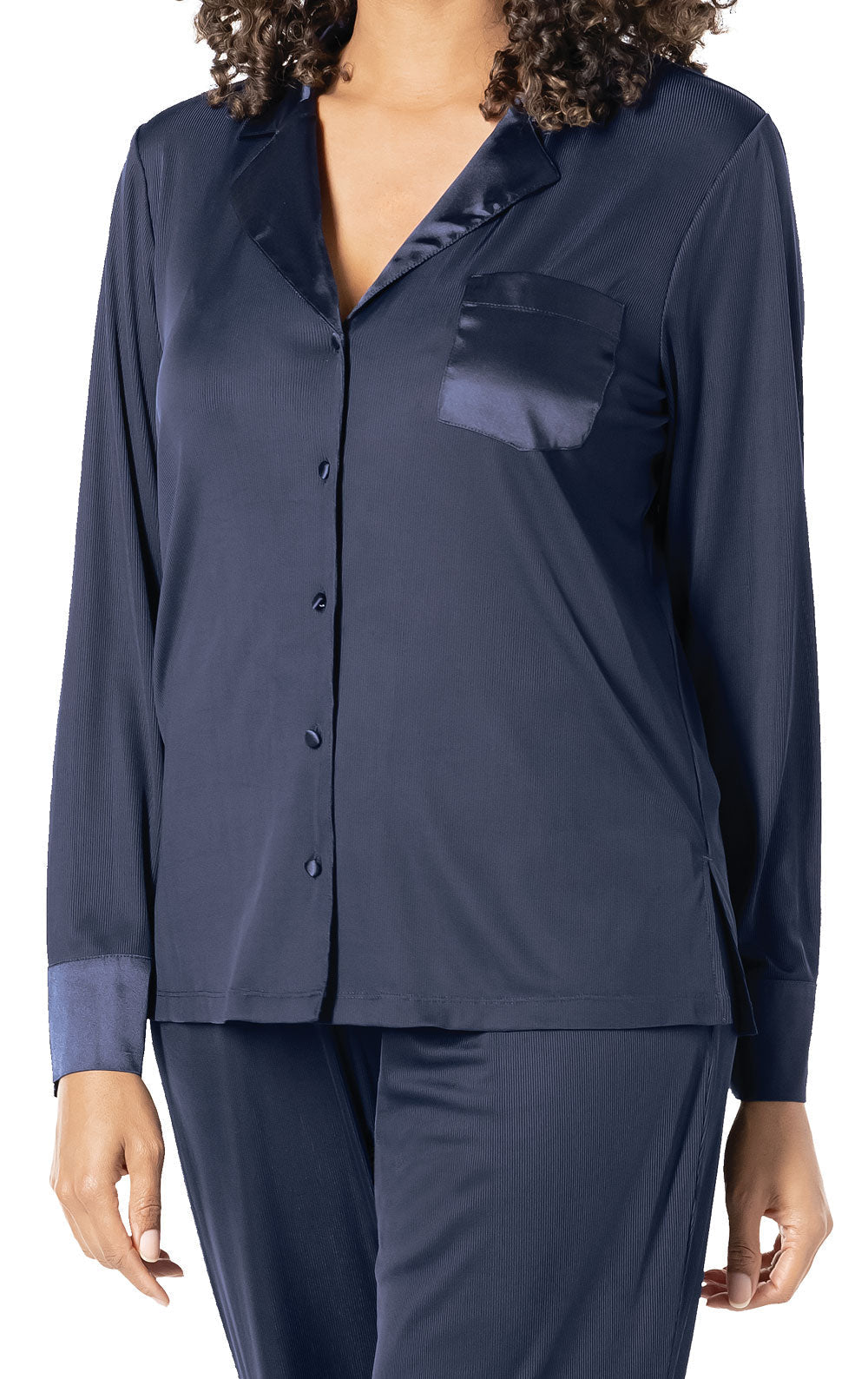 Luxe Satin Button-Front Pajamas