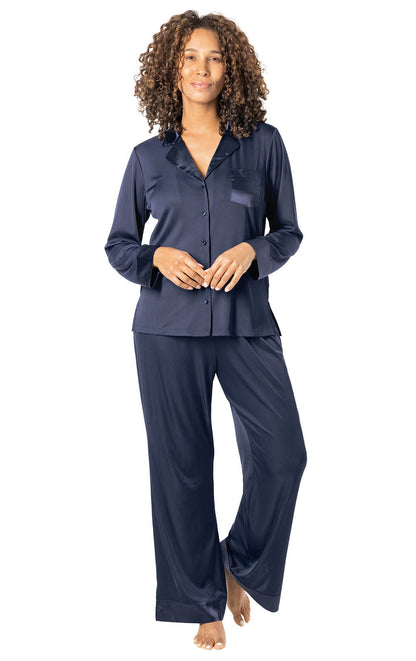 Luxe Satin Button-Front Pajamas