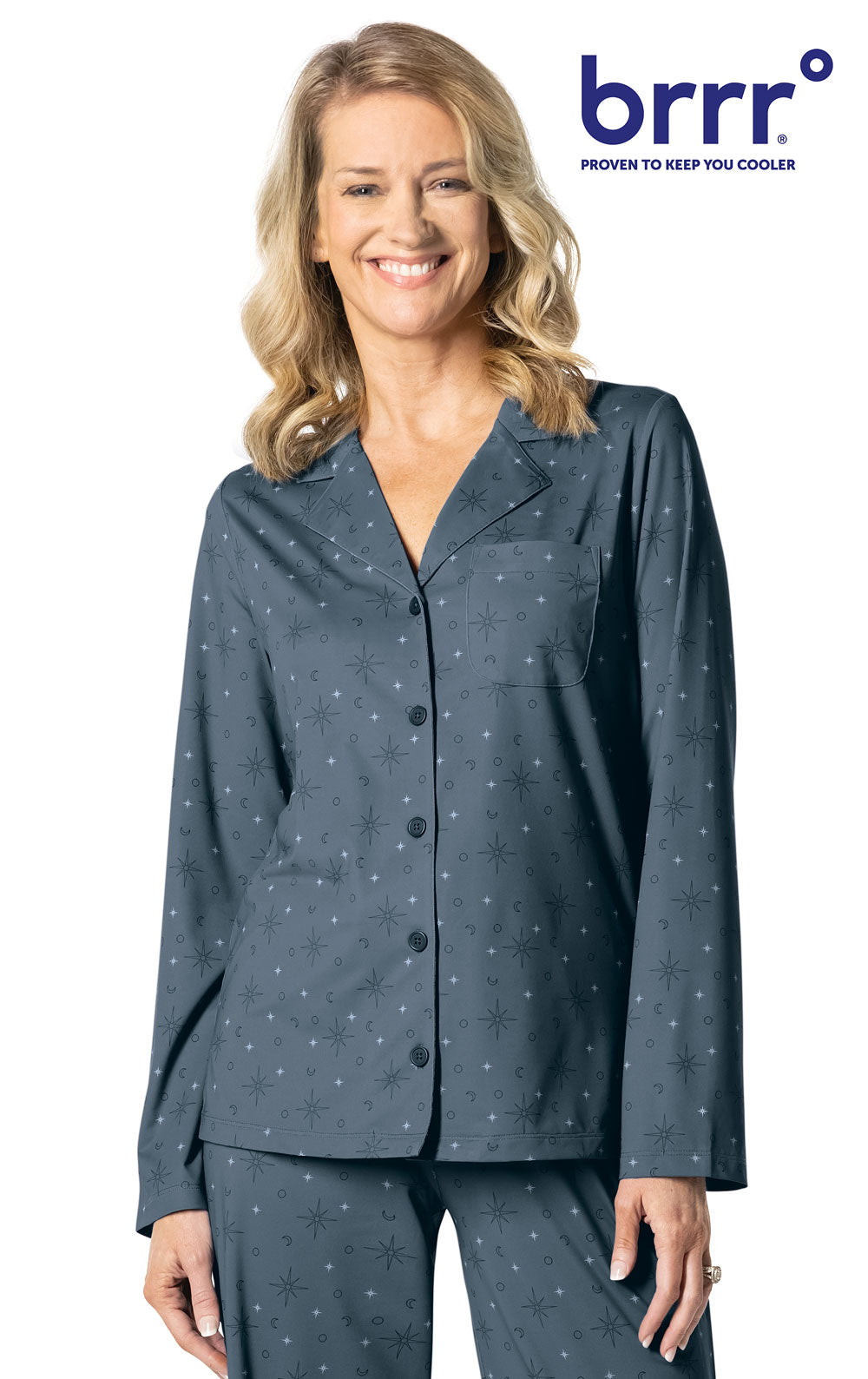 Cooling Pajama Button-Front Shirt