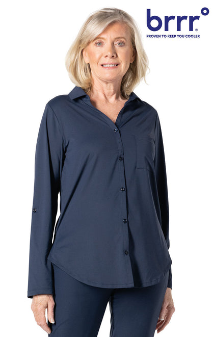 Cooling Pajama Convertible Sleeve Shirt