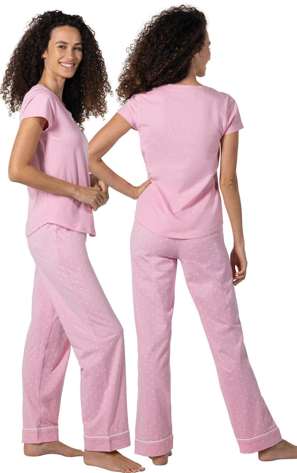 Classic Polka-Dot Short Sleeve Pajamas