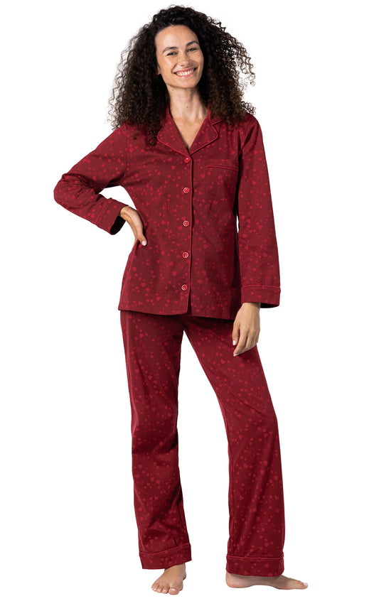Sweet Love Button-Front Pajamas
