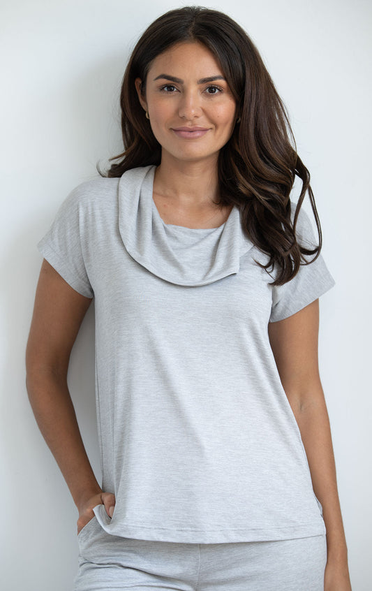 Freedom Knitwear Cowl Neck Shirt