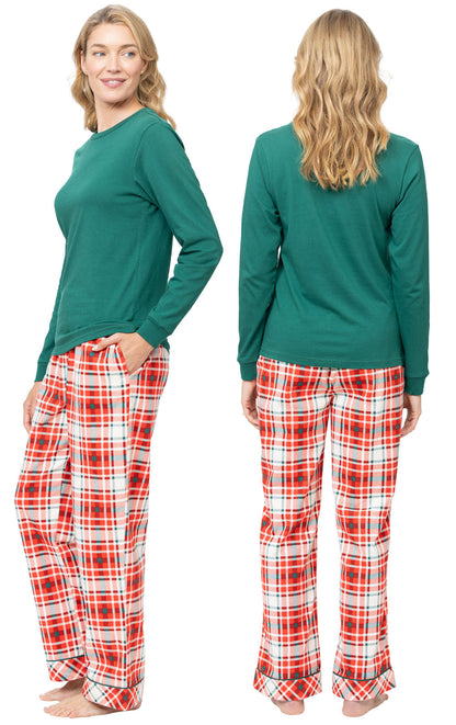 Modern Plaid Pullover Pajamas