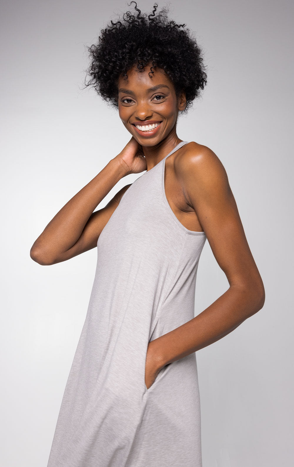 Freedom Knitwear Built-In-Bra Tank Dress