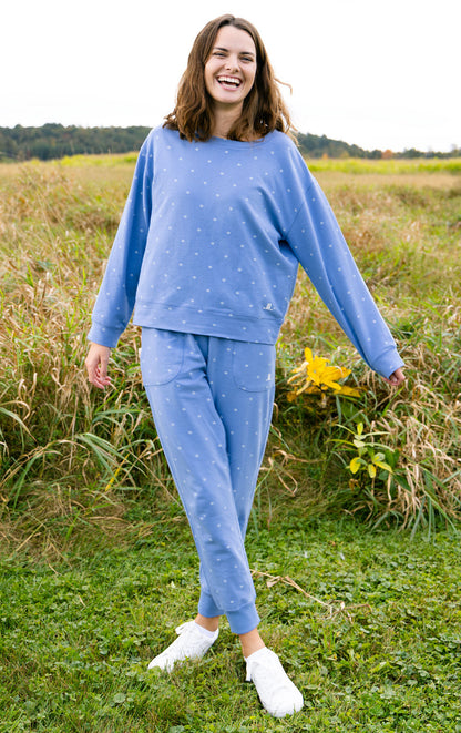 Ditsy Floral French Terry Crew