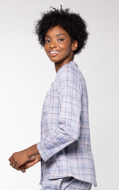 Comfort Knit Button-Front Shirt