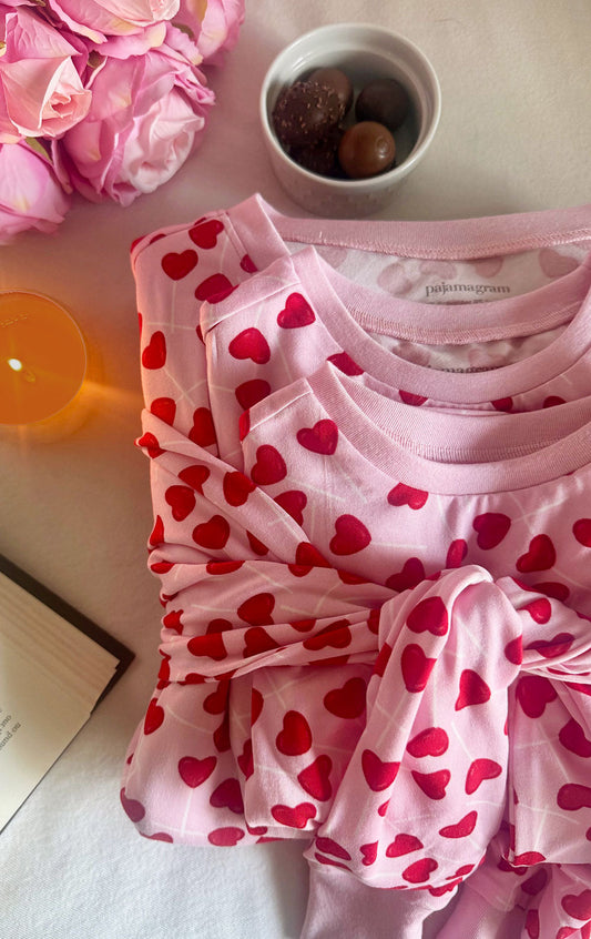 Lollipop Hearts Henley Jogger Pajamas