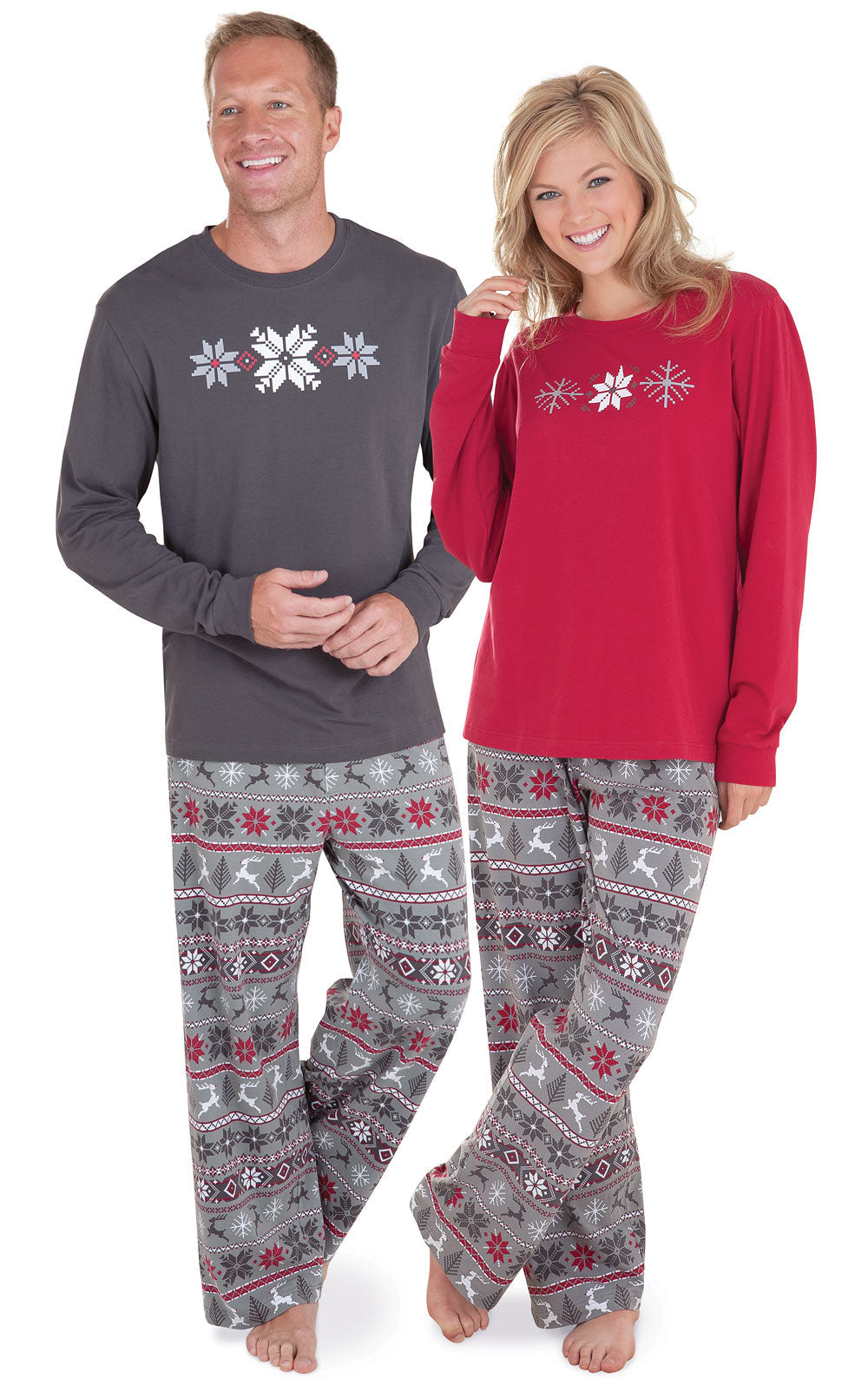 Nordic Matching Couples Pajamas