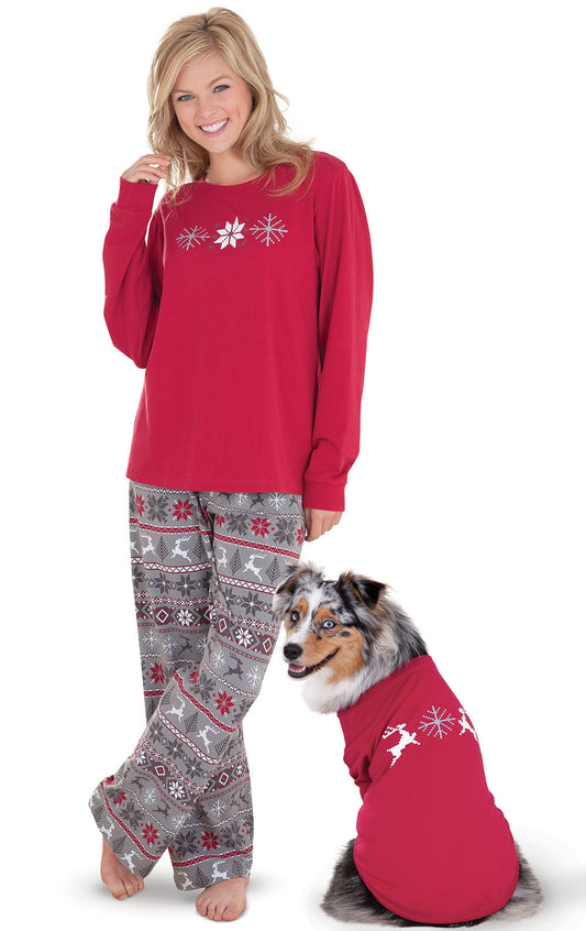 Nordic Matching Pet and Owner Pajamas