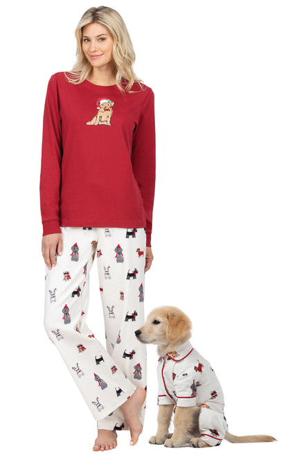 Christmas Dogs Flannel Matching Pet & Owner Pajamas