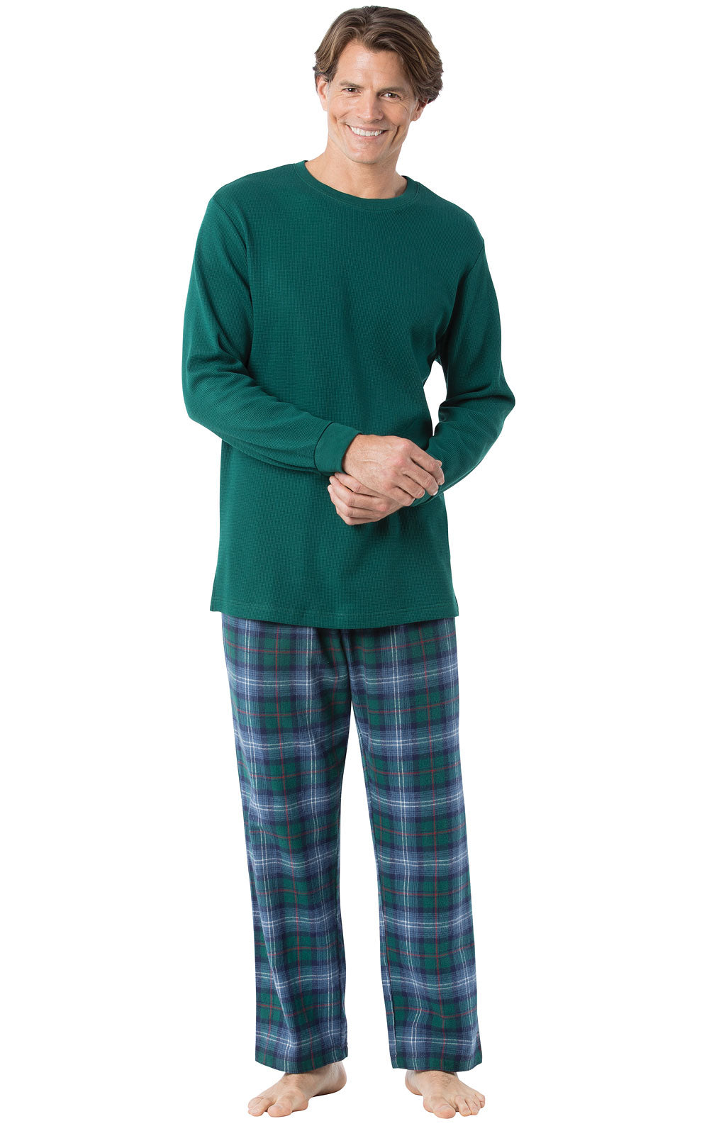 Heritage Plaid Matching Couples Pajamas