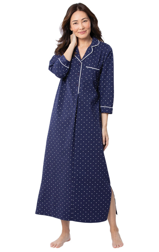 Classic Polka-Dot Nightgown