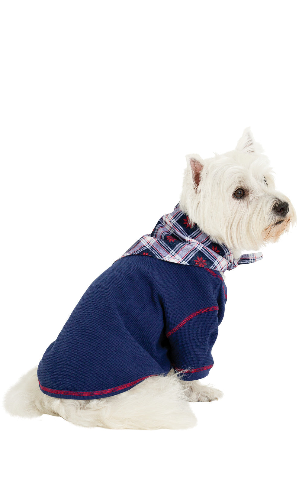 Snowfall Plaid Flannel Matching Pet and Owner Pajamas