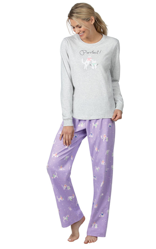 Purrfect Flannel Pajamas
