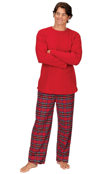 Stewart Plaid Flannel Matching Couples Pajamas