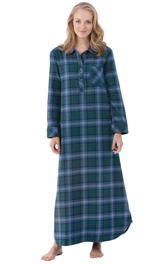 Plaid Flannel Nightgown