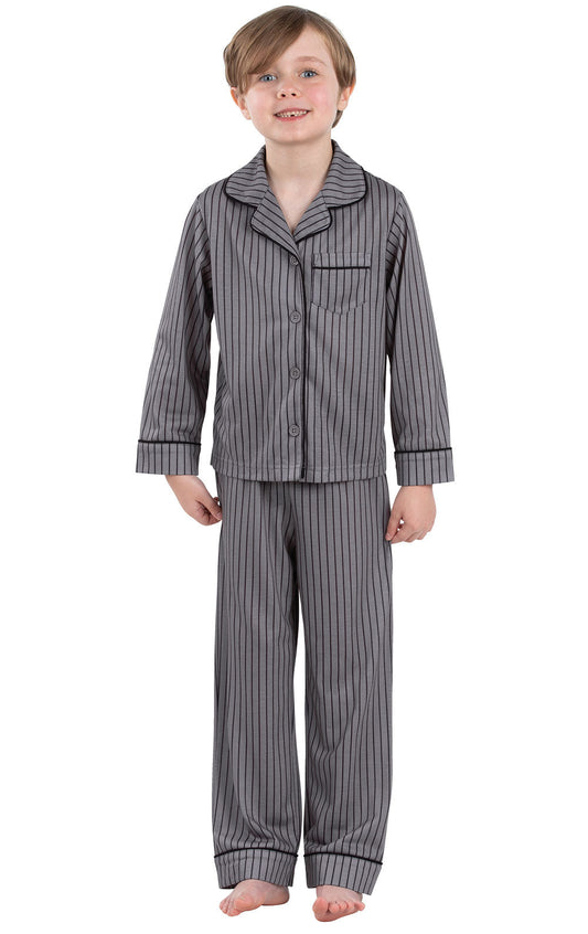 Printed Button-Front Unisex Kids Pajamas